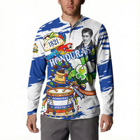 Honduras Independence Day Button Sweatshirt Honduran Cultural Heritage Patriotic Symbols Vibrant
