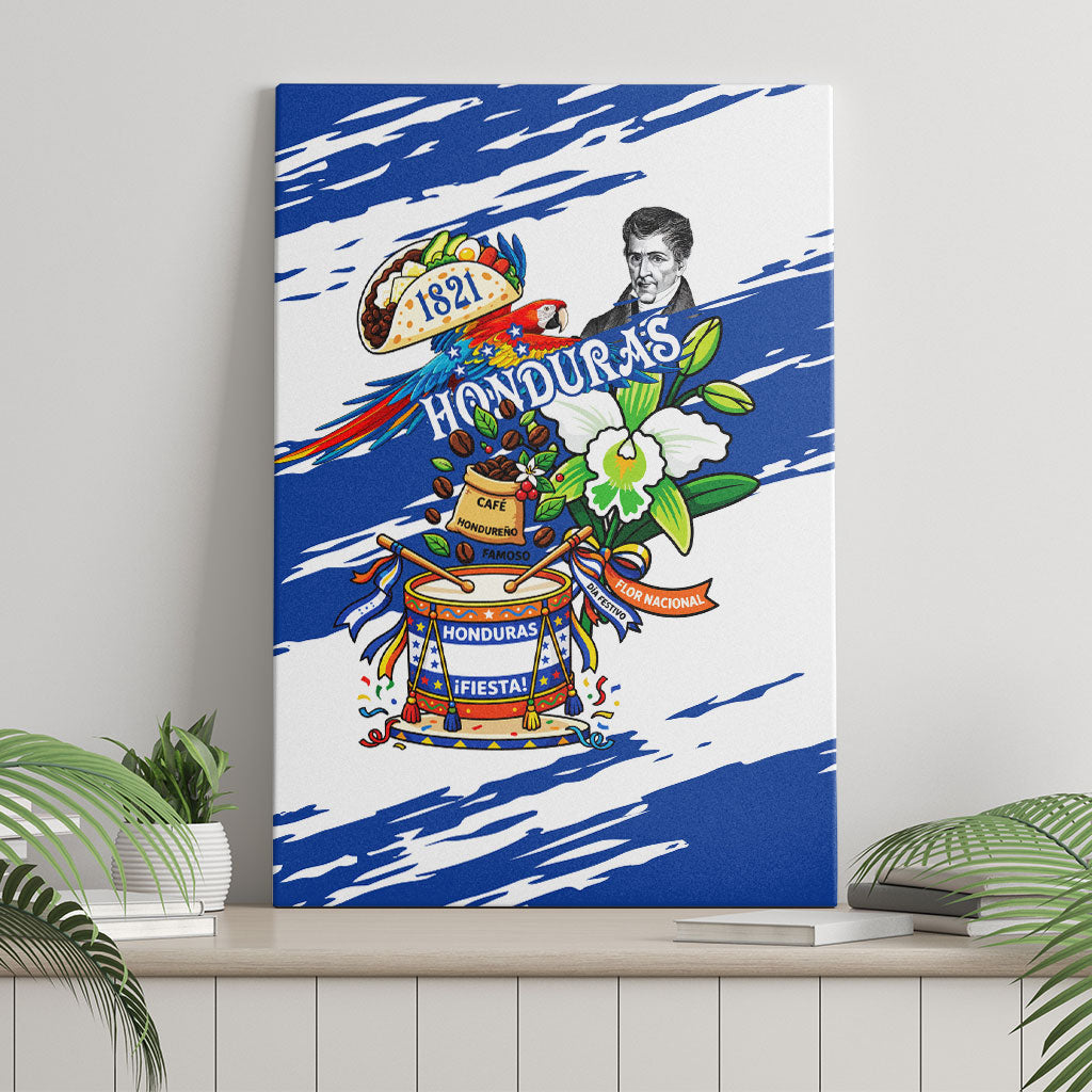 Honduras Independence Day Canvas Wall Art Honduran Cultural Heritage Patriotic Symbols Vibrant