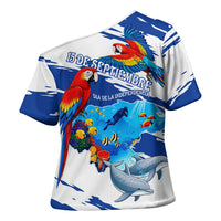 Honduras Independence Day Cross Shoulder Shirt Honduran Cultural Heritage Patriotic Symbols Vibrant