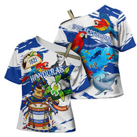 Honduras Independence Day Cross Shoulder Shirt Honduran Cultural Heritage Patriotic Symbols Vibrant