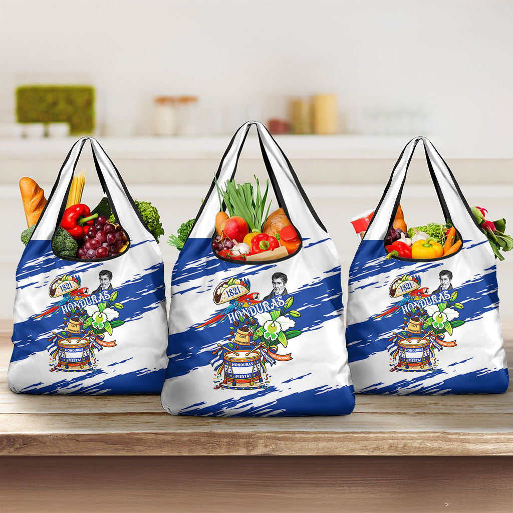 Honduras Independence Day Grocery Bag Honduran Cultural Heritage Patriotic Symbols Vibrant