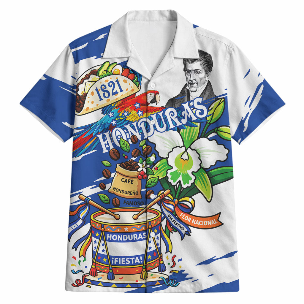 Honduras Independence Day Hawaiian Shirt Honduran Cultural Heritage Patriotic Symbols Vibrant