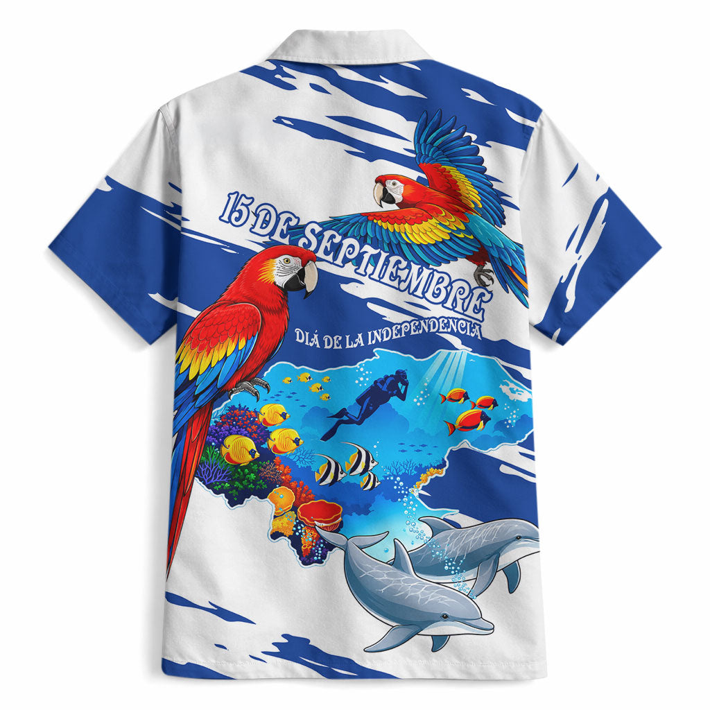 Honduras Independence Day Hawaiian Shirt Honduran Cultural Heritage Patriotic Symbols Vibrant
