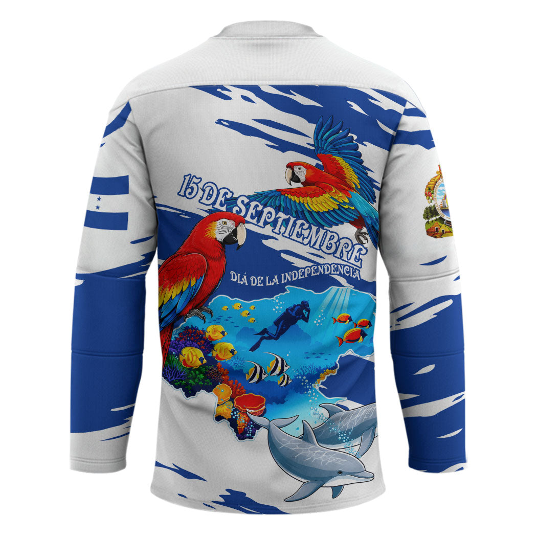 Honduras Independence Day Hockey Jersey Honduran Cultural Heritage Patriotic Symbols Vibrant