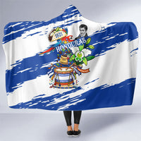 Honduras Independence Day Hooded Blanket Honduran Cultural Heritage Patriotic Symbols Vibrant