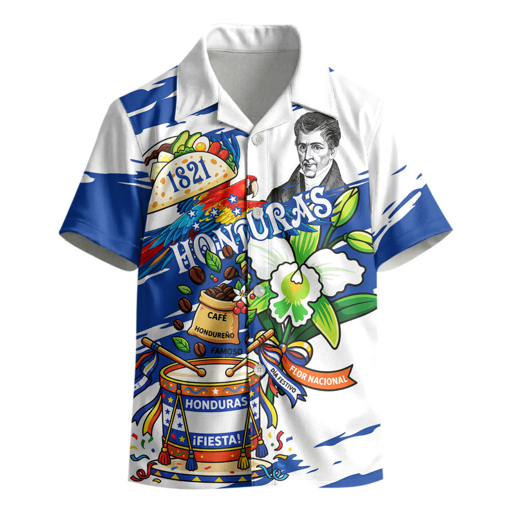 Honduras Independence Day Kid Hawaiian Shirt Honduran Cultural Heritage Patriotic Symbols Vibrant