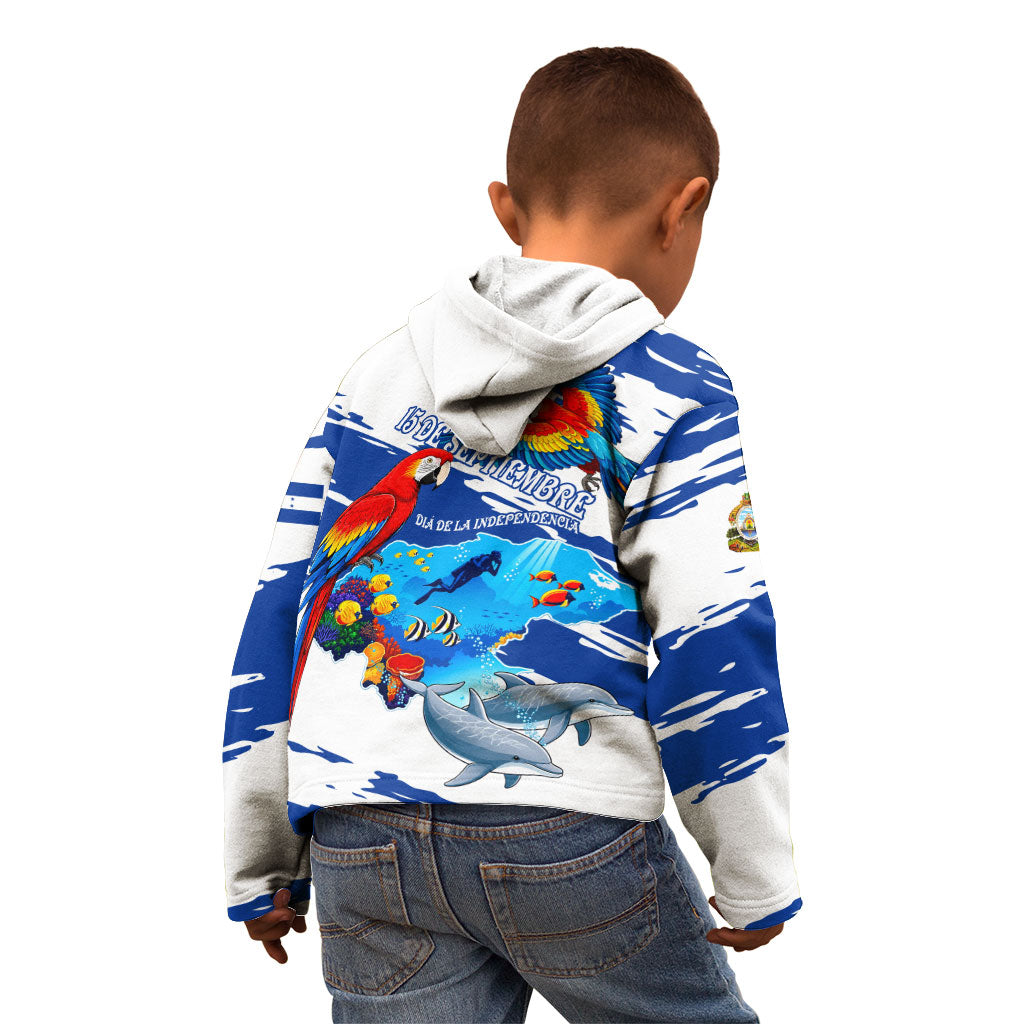 Honduras Independence Day Kid Hoodie Honduran Cultural Heritage Patriotic Symbols Vibrant
