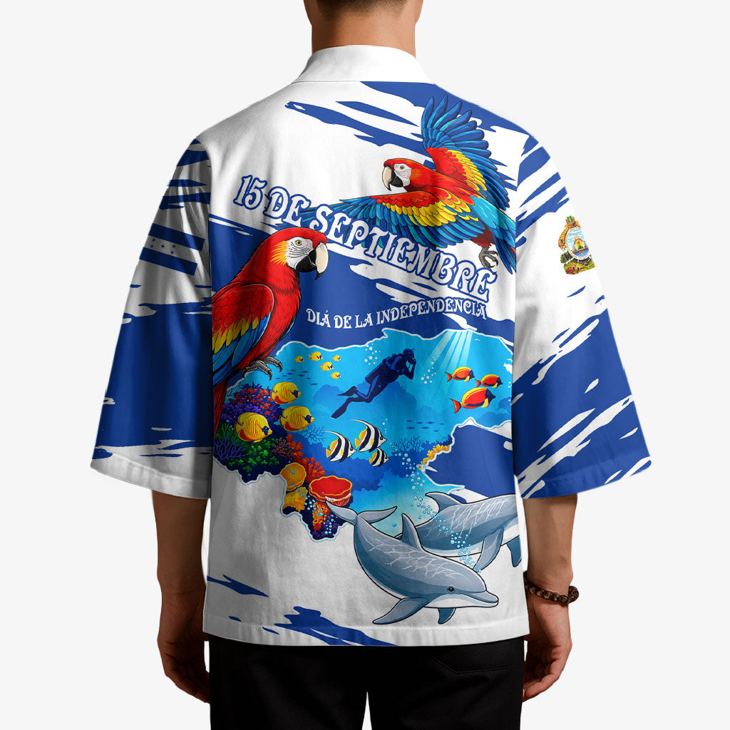Honduras Independence Day Kimono Honduran Cultural Heritage Patriotic Symbols Vibrant