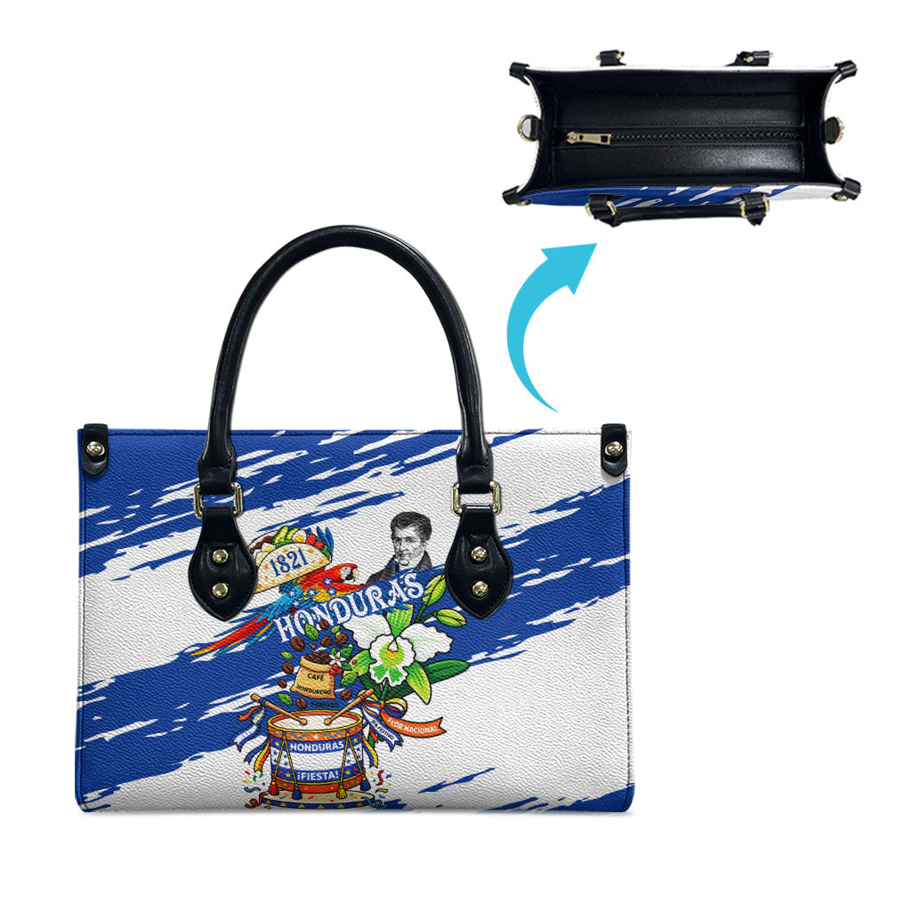 Honduras Independence Day Leather Bag Honduran Cultural Heritage Patriotic Symbols Vibrant