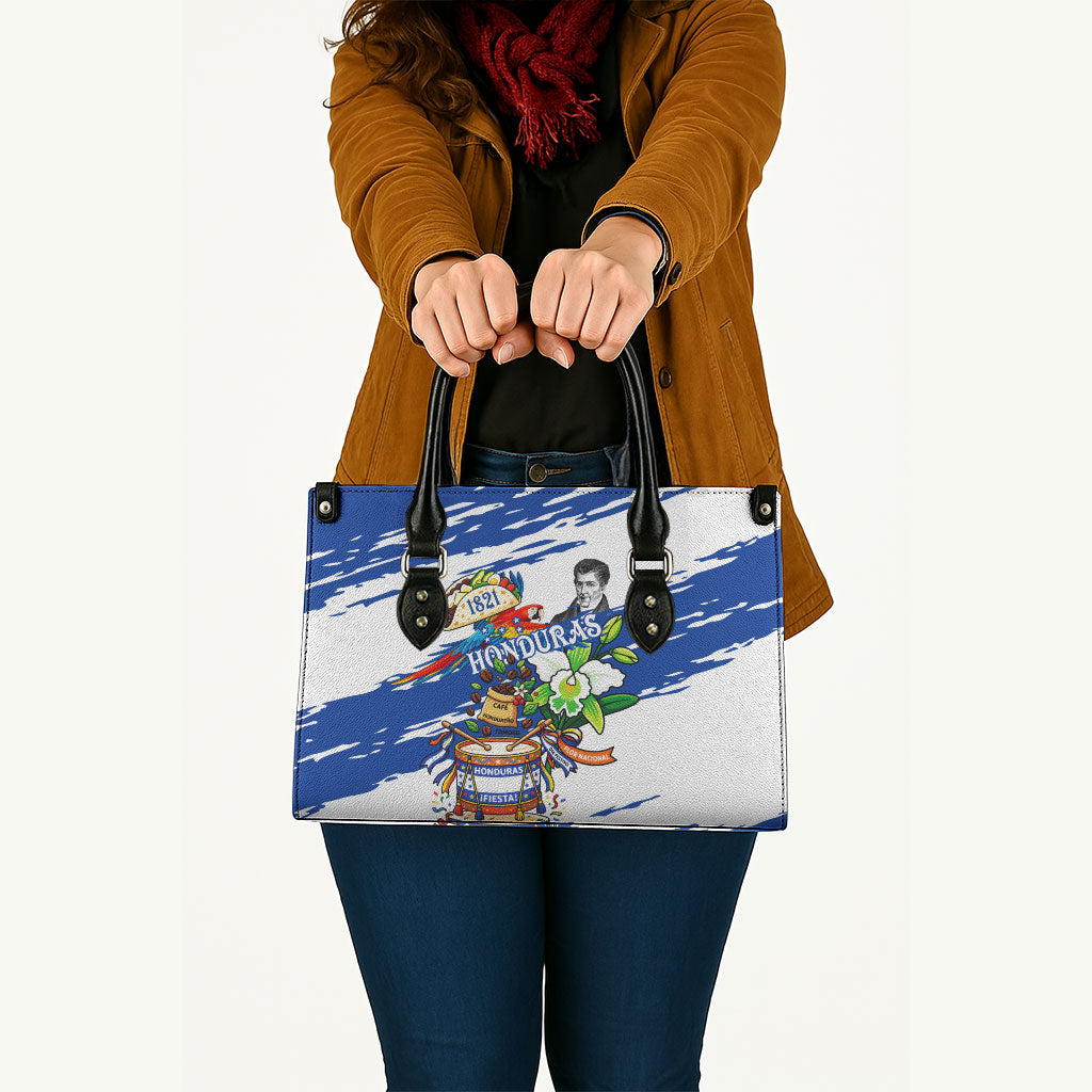 Honduras Independence Day Leather Bag Honduran Cultural Heritage Patriotic Symbols Vibrant