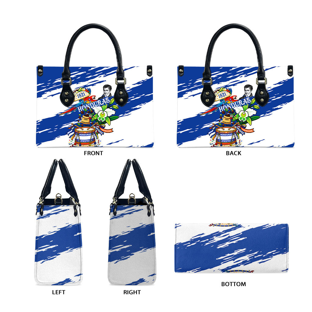 Honduras Independence Day Leather Bag Honduran Cultural Heritage Patriotic Symbols Vibrant