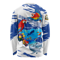 Honduras Independence Day Long Sleeve Shirt Honduran Cultural Heritage Patriotic Symbols Vibrant