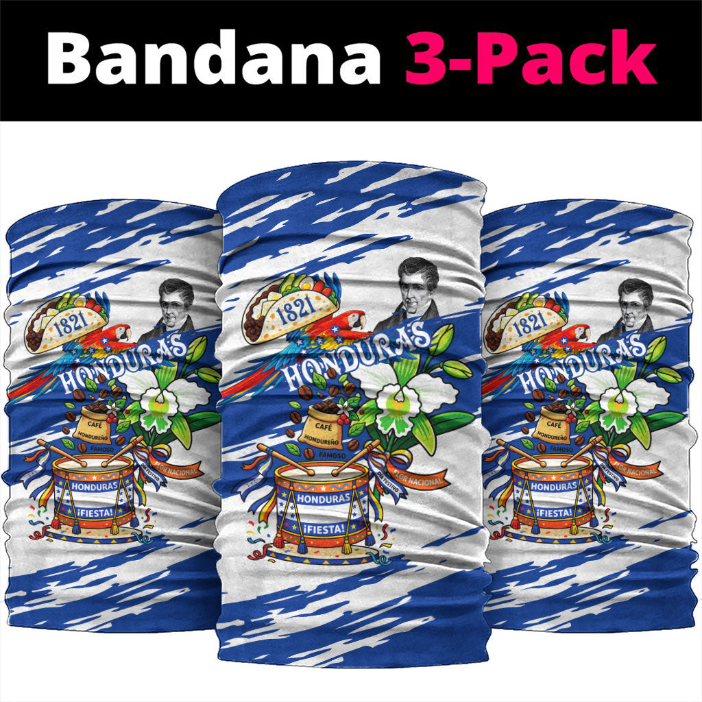 Honduras Independence Day Neck Gaiter Honduran Cultural Heritage Patriotic Symbols Vibrant