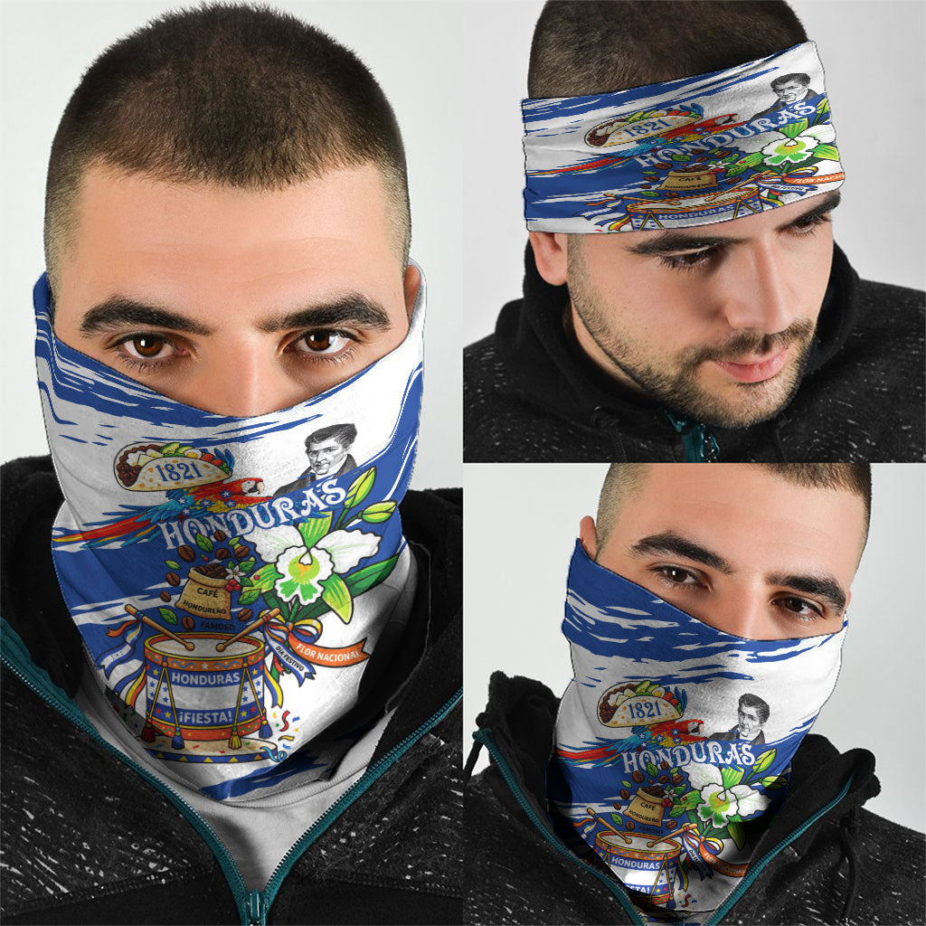 Honduras Independence Day Neck Gaiter Honduran Cultural Heritage Patriotic Symbols Vibrant