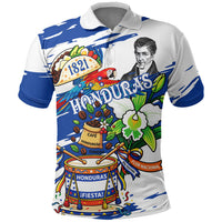 Honduras Independence Day Polo Shirt Honduran Cultural Heritage Patriotic Symbols Vibrant