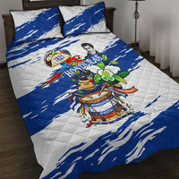 Honduras Independence Day Quilt Bed Set Honduran Cultural Heritage Patriotic Symbols Vibrant