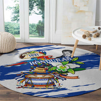 Honduras Independence Day Round Carpet Honduran Cultural Heritage Patriotic Symbols Vibrant