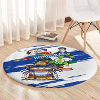 Honduras Independence Day Round Carpet Honduran Cultural Heritage Patriotic Symbols Vibrant