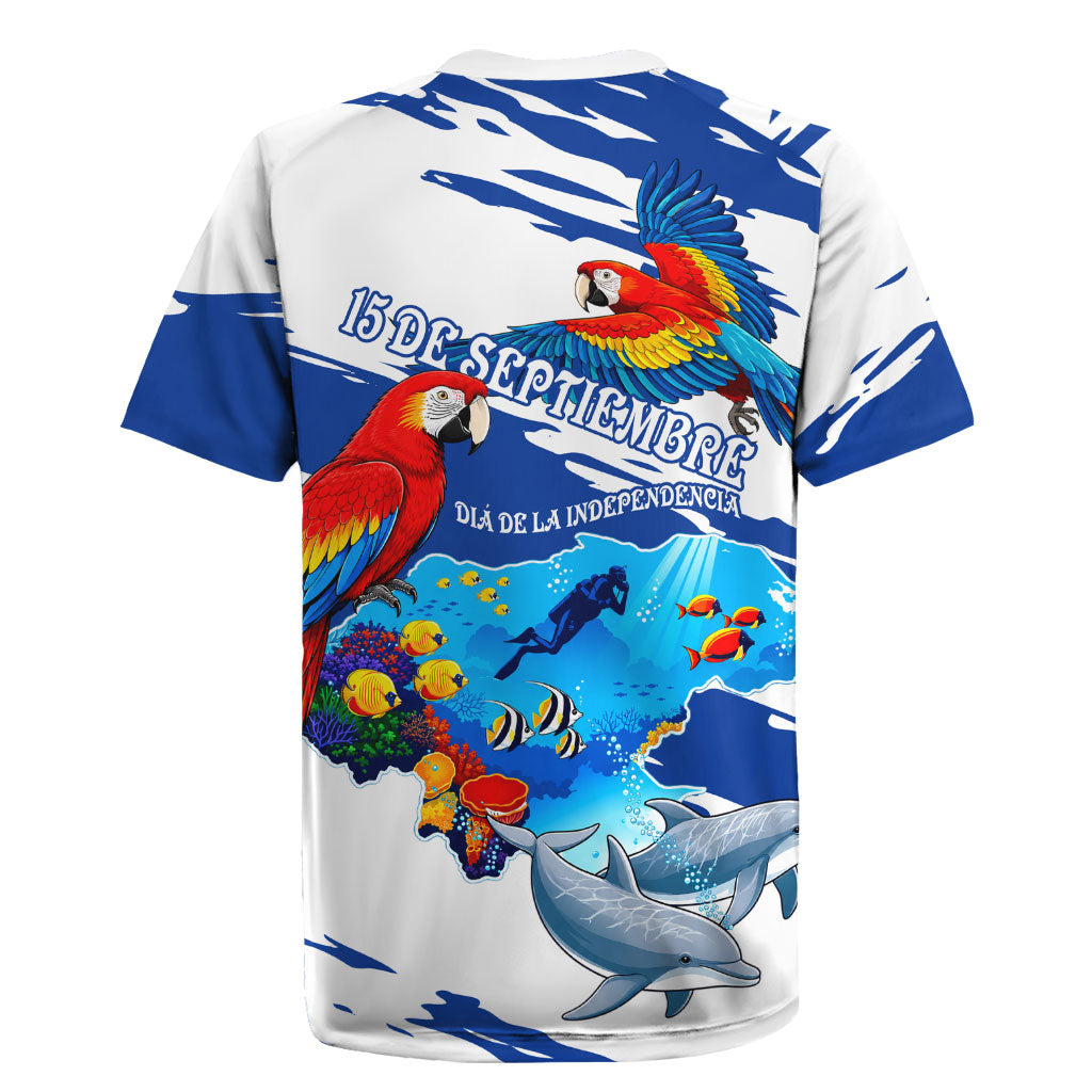 Honduras Independence Day Rugby Jersey Honduran Cultural Heritage Patriotic Symbols Vibrant