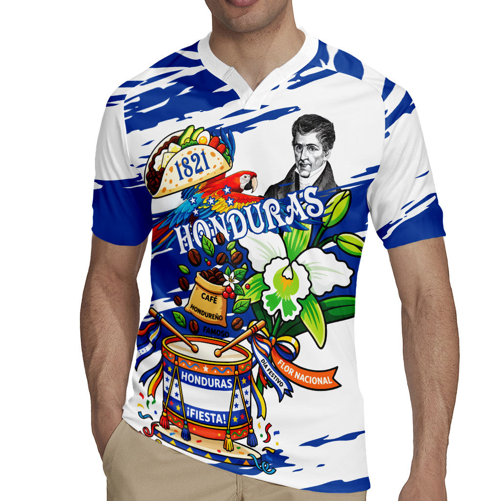 Honduras Independence Day Rugby Jersey Honduran Cultural Heritage Patriotic Symbols Vibrant