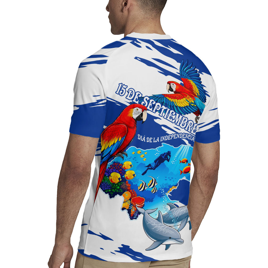 Honduras Independence Day Rugby Jersey Honduran Cultural Heritage Patriotic Symbols Vibrant