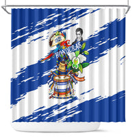 Honduras Independence Day Shower Curtain Honduran Cultural Heritage Patriotic Symbols Vibrant