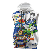 Honduras Independence Day Sleeveless Zip Hoodie Honduran Cultural Heritage Patriotic Symbols Vibrant