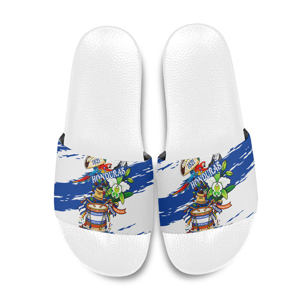 Honduras Independence Day Slide Sandals Honduran Cultural Heritage Patriotic Symbols Vibrant