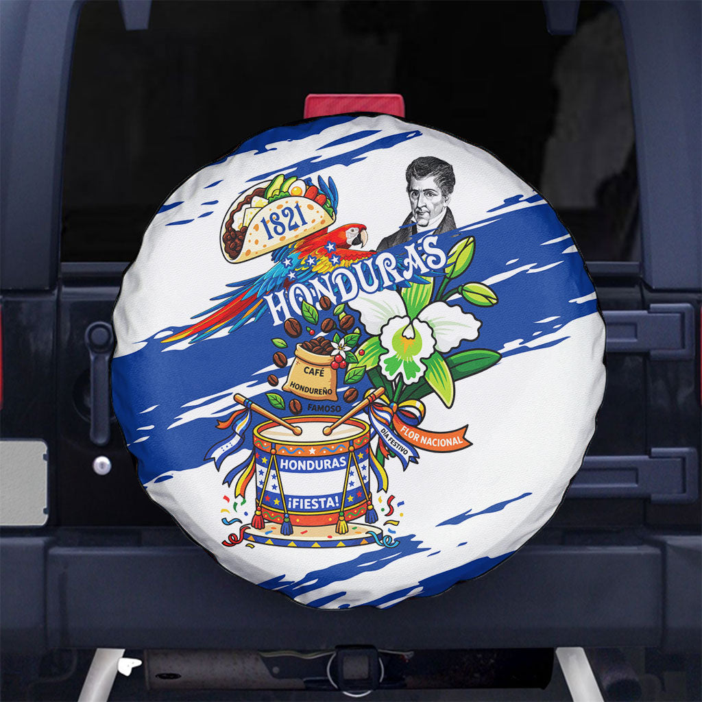 Honduras Independence Day Spare Tire Cover Honduran Cultural Heritage Patriotic Symbols Vibrant