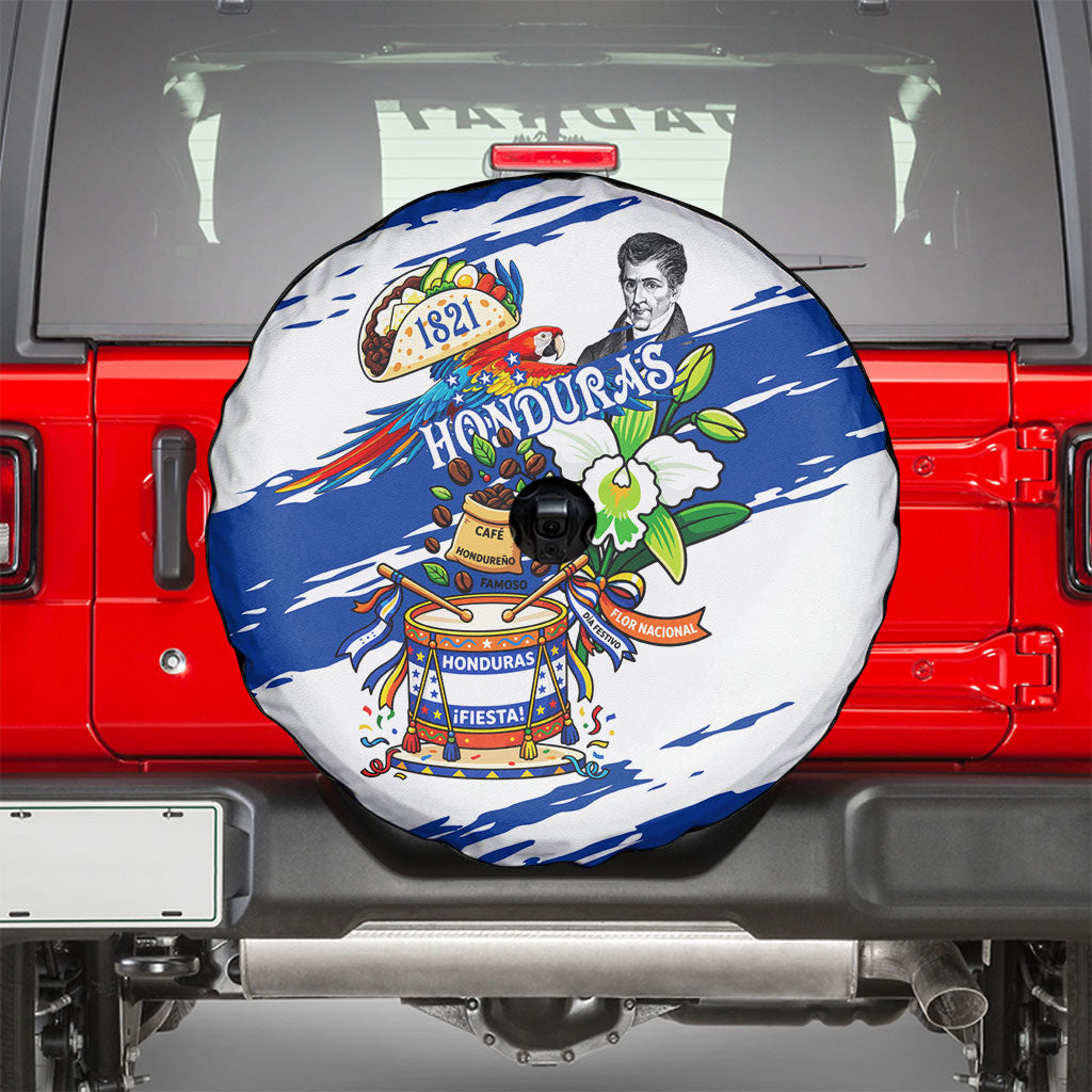 Honduras Independence Day Spare Tire Cover Honduran Cultural Heritage Patriotic Symbols Vibrant