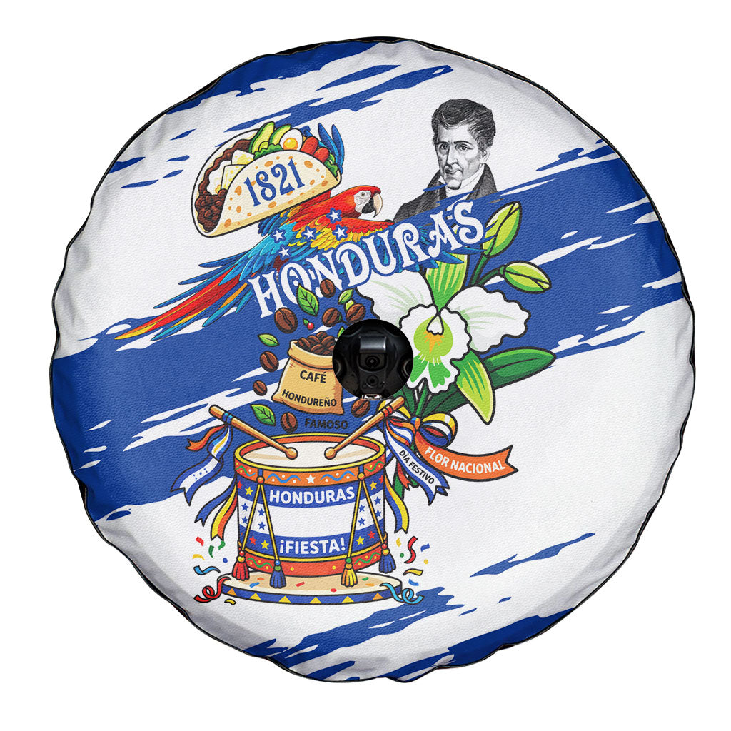 Honduras Independence Day Spare Tire Cover Honduran Cultural Heritage Patriotic Symbols Vibrant