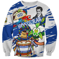 Honduras Independence Day Sweatshirt Honduran Cultural Heritage Patriotic Symbols Vibrant