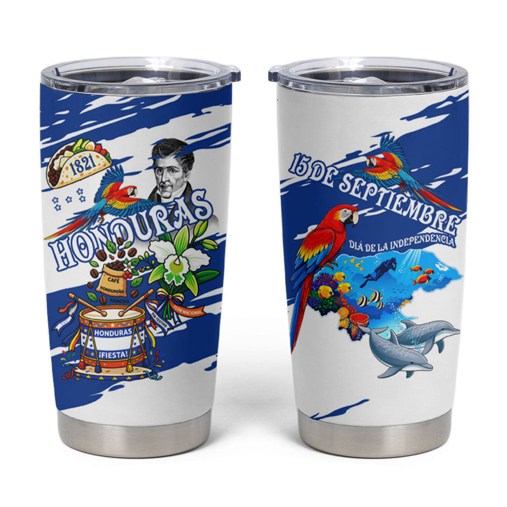 Honduras Independence Day Tumbler Cup Honduran Cultural Heritage Patriotic Symbols Vibrant
