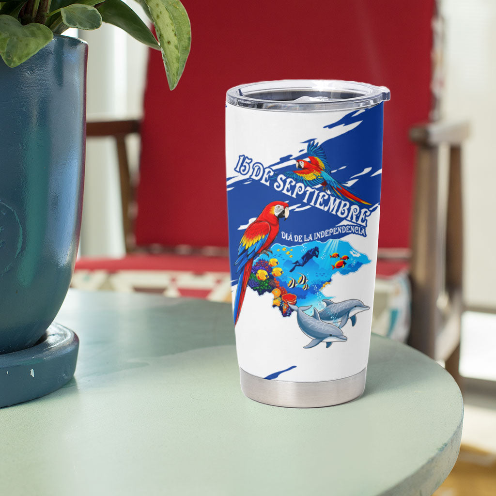 Honduras Independence Day Tumbler Cup Honduran Cultural Heritage Patriotic Symbols Vibrant
