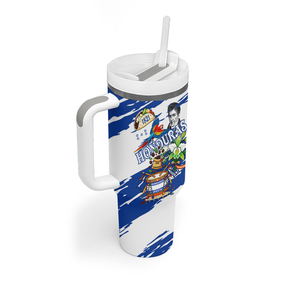 Honduras Independence Day Tumbler With Handle Honduran Cultural Heritage Patriotic Symbols Vibrant