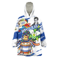 Honduras Independence Day Wearable Blanket Hoodie Honduran Cultural Heritage Patriotic Symbols Vibrant