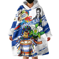 Honduras Independence Day Wearable Blanket Hoodie Honduran Cultural Heritage Patriotic Symbols Vibrant