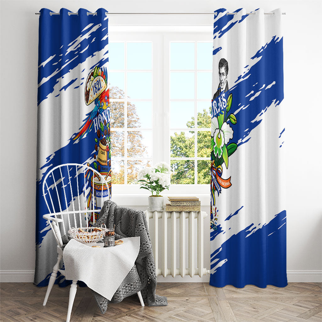 Honduras Independence Day Window Curtain Honduran Cultural Heritage Patriotic Symbols Vibrant