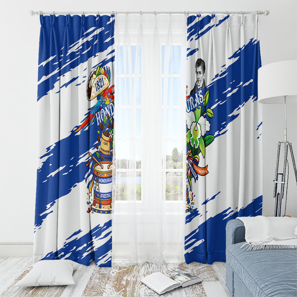 Honduras Independence Day Window Curtain Honduran Cultural Heritage Patriotic Symbols Vibrant