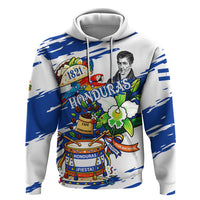 Honduras Independence Day Zip Hoodie Honduran Cultural Heritage Patriotic Symbols Vibrant