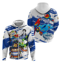 Honduras Independence Day Zip Hoodie Honduran Cultural Heritage Patriotic Symbols Vibrant