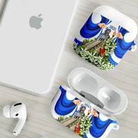 Honduras Independence Day AirPods Case Mayan Temple White Orchid Patriotic