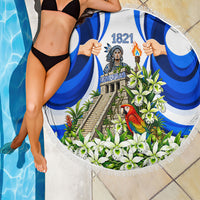 Honduras Independence Day Beach Blanket Mayan Temple White Orchid Patriotic