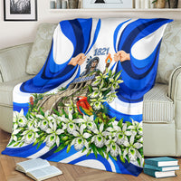 Honduras Independence Day Blanket Mayan Temple White Orchid Patriotic