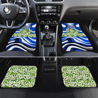 Honduras Independence Day Car Mats Mayan Temple White Orchid Patriotic