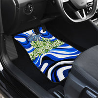 Honduras Independence Day Car Mats Mayan Temple White Orchid Patriotic