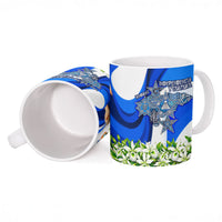 Honduras Independence Day Ceramic Mug Mayan Temple White Orchid Patriotic
