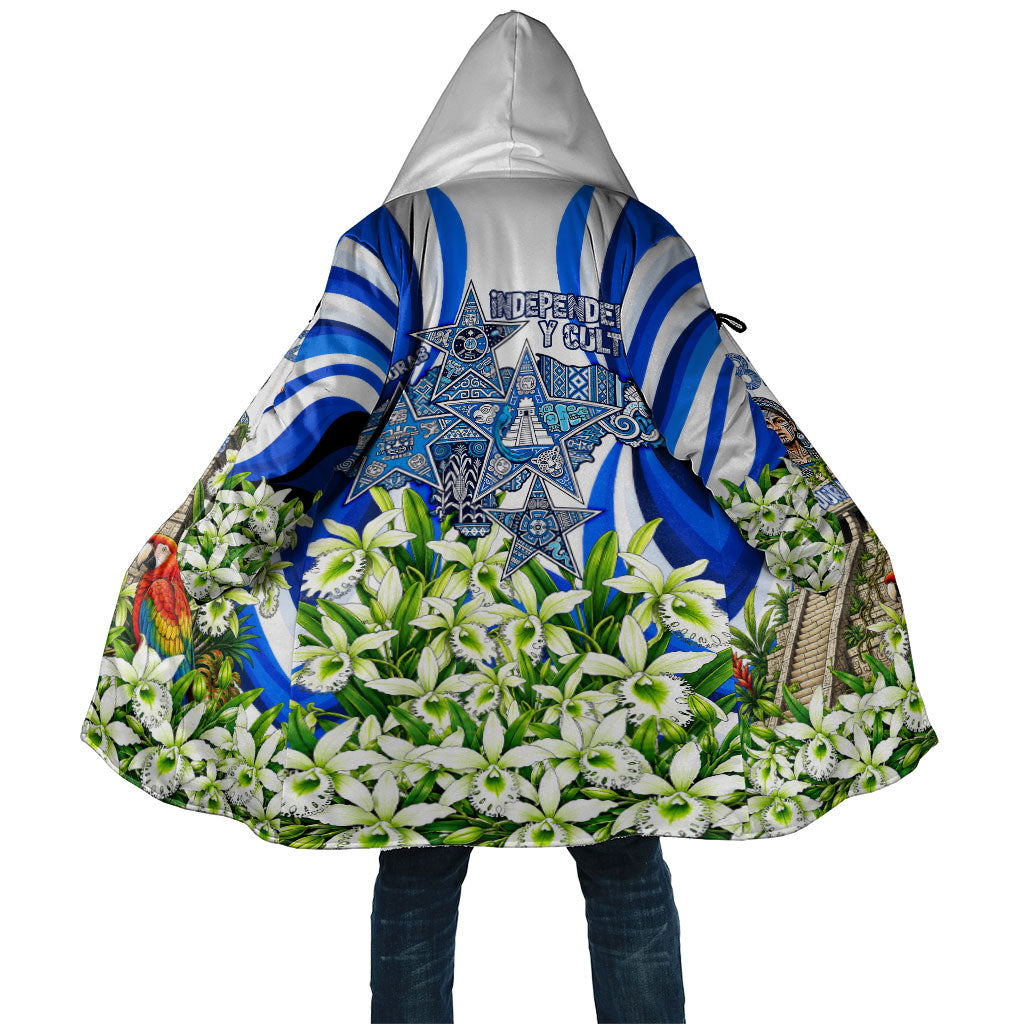 Honduras Independence Day Cloak Mayan Temple White Orchid Patriotic