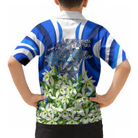 Honduras Independence Day Hawaiian Shirt Mayan Temple White Orchid Patriotic