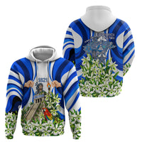 Honduras Independence Day Hoodie Mayan Temple White Orchid Patriotic